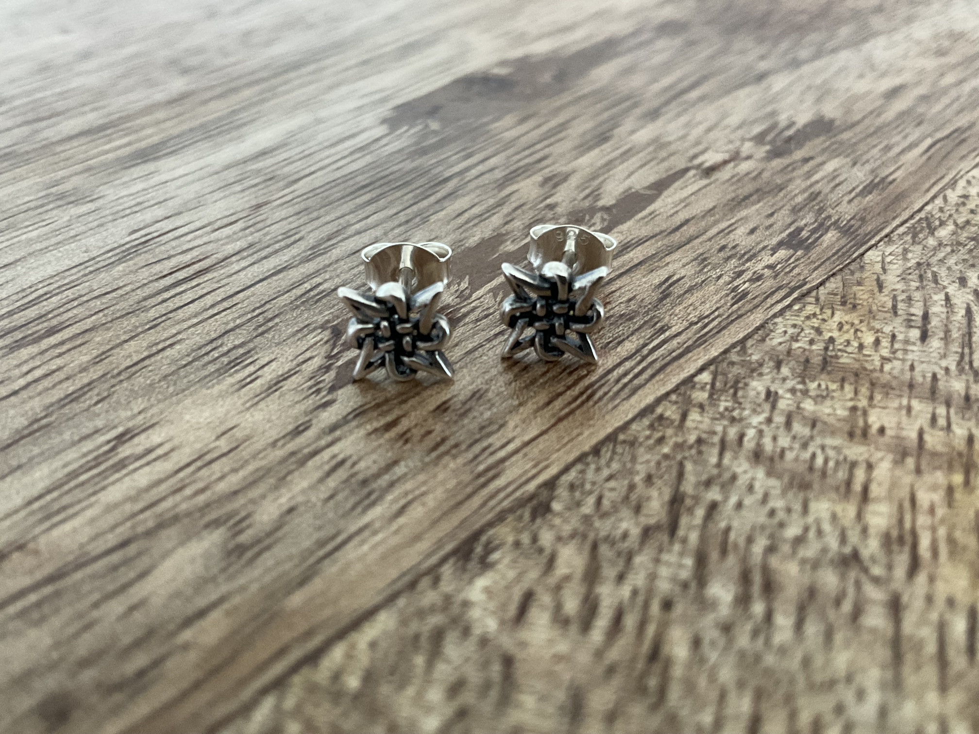 Celtic Square Stud Earrings - Click Image to Close